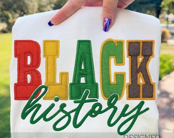 I'm Black History Month Faux Embroidery PNG, Faux Yarn African American PNG, Freedom Day, Afro Women Design Shirt (Digital Download)