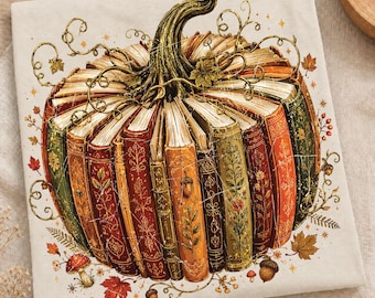Fall Book Pumpkin Png, Book Reader Png, Floral Pumpkin Fall Bookish, Book Lover Shirt Design, Pumpkin Fall Gift Sublimation Design