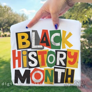 Black History Month PNG, Y2K Collage Afro American History PNG, I Am Black History PNG, Digital Download