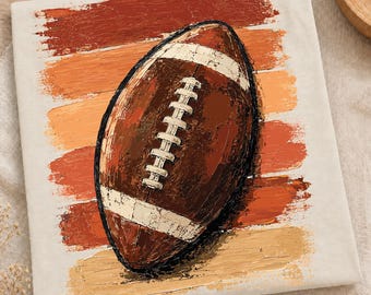 Striped Football Coastal Mom PNG, Preppy Brushstroke Football Game Day, High School On Fridays, Sports Mom player Tournament Touchdown