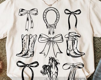 Horse Girl Era PNG Bundle, Western Cowgirl Shirt Design (Digital Download)