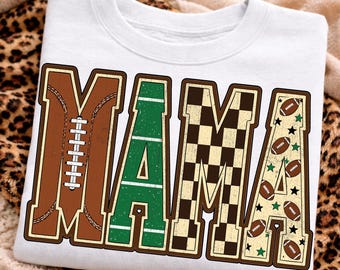Football Mama PNG, Preppy Game Day Png, Football Mom Sports PNG, Team Mom Shirt, Girly Football Season Png, Trendy Mama Fall Football Design