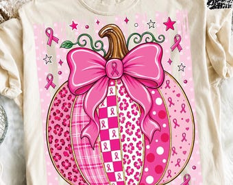 Preppy Pink Pumpkin Png, Pink Polka Dots Ribbon Png, Leopard Tackle Cancer Png, In October We Wear Pink Png, Breast Cancer Awareness Png