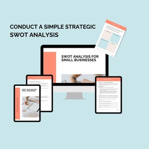Business Template | Swot Analysis | Business Planning |  Swot Template | Small Business Analysis | Strategy Tool | SWOT Matrix