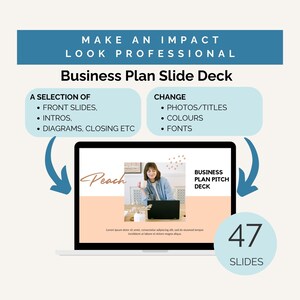Business Plan Pitch Deck, Business Plan Template, Canva Template, Business Presentation Template, Business Plan Slide Deck, Business Plan