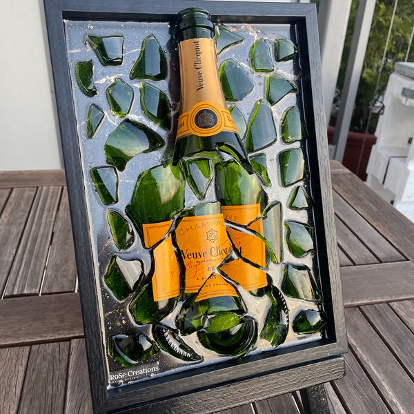 Bottle Art- Glaskunst Champagner
