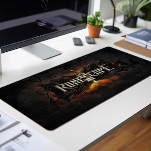 Old School Runescape XL Desk Mat - Personalized Gift for Him, Gaming Mousepad, Keyboard Accessories