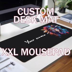 Personalized Portrait Desk Mat | Large Mousepad | Office and Coworker Gifts | Office Accessories | Trendy Gift for her