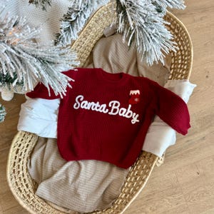 Personalized Hand Knitted Name Baby Sweater,Custom Baby Name Sweater, Baby Girls Sweater With Name, Embroidery Gift For Baby Girls Boy