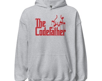 The Godfather Unisex Hoodie | Programmer Humor, Coding Jokes, Programmer Gifts, Bug-Themed, CompSci Fashion,Coding Humor