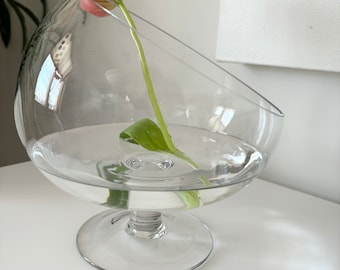 Vintage Bias Cut Bud Vase | Terrarium