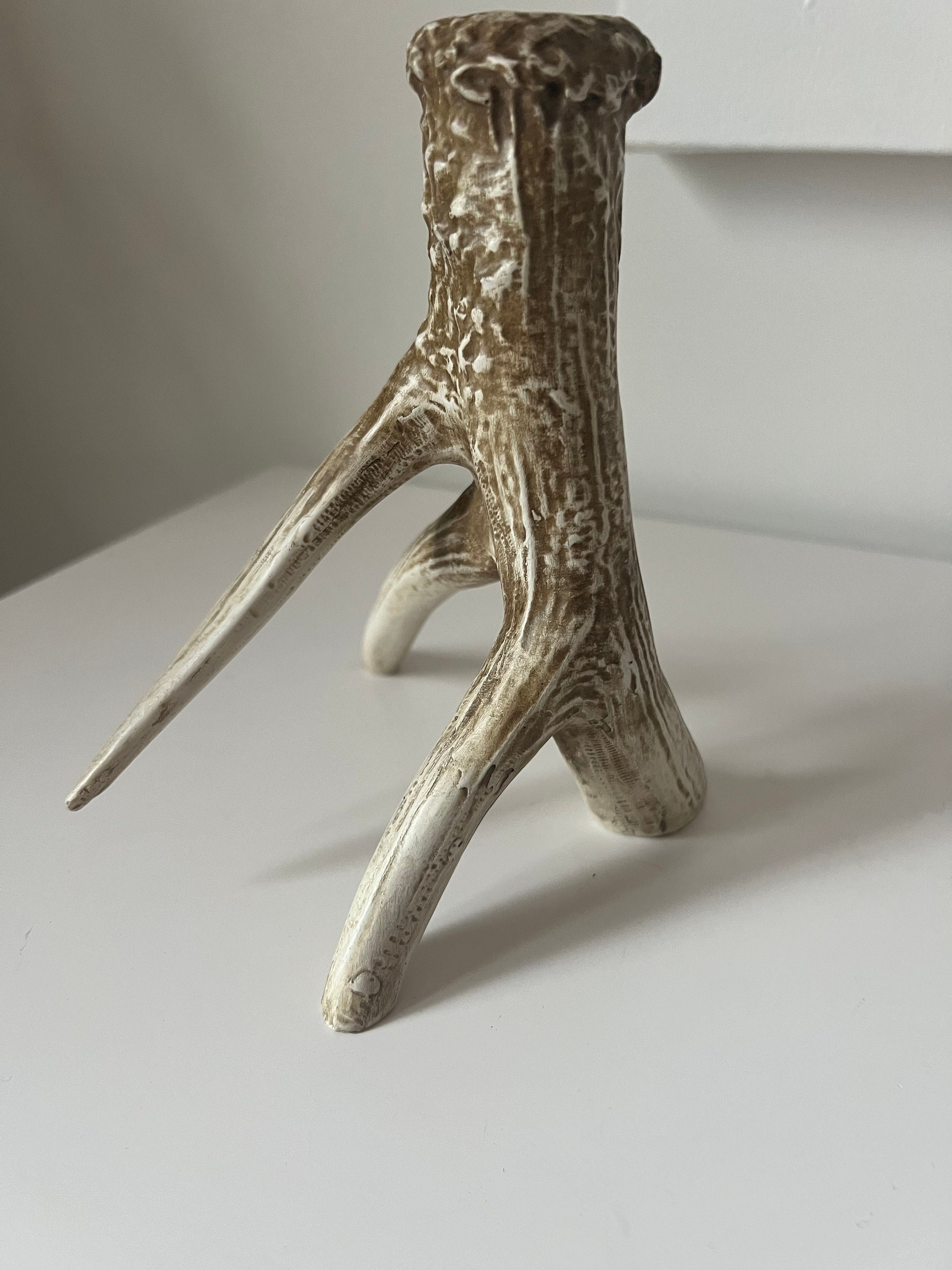Antler Taper Candle Holders Nature Animal Home Decor Etsy