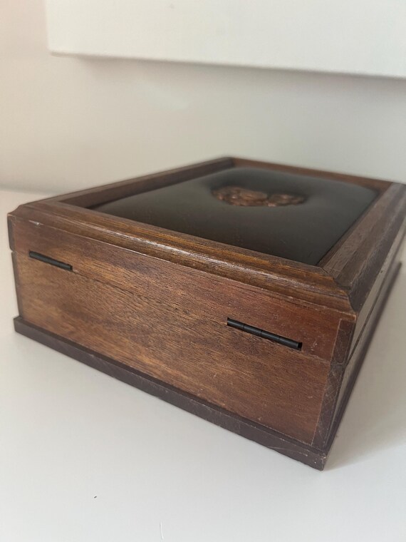 Stunning Vintage S Sper Bijou Wooden Trinket Jewe… - image 6
