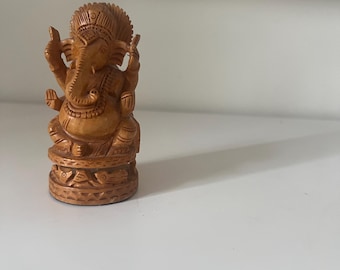 Wooden ganesh - Wooden Ganpati - Wooden God statues - Hindu Diety - Hindu god Sculptures - Hindu God statues - Ganesha Idol