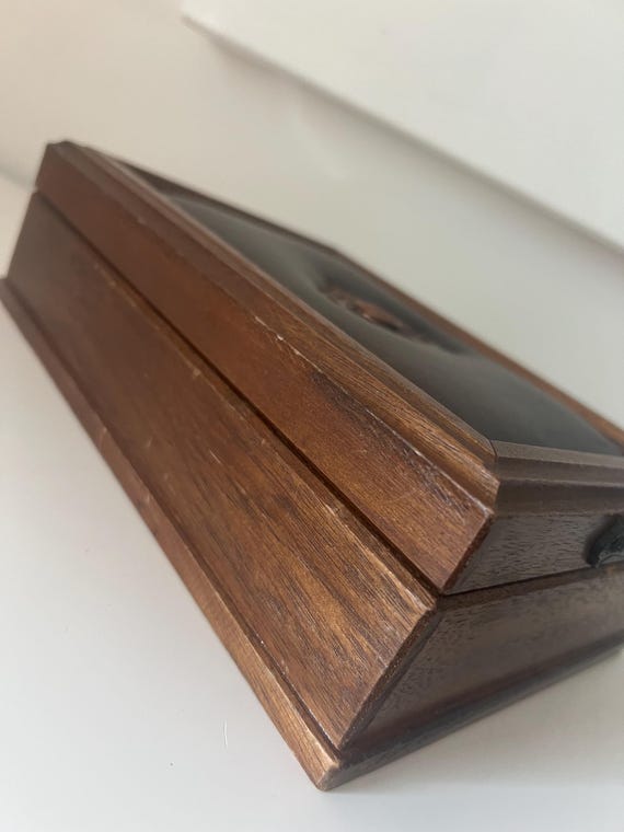 Stunning Vintage S Sper Bijou Wooden Trinket Jewe… - image 8