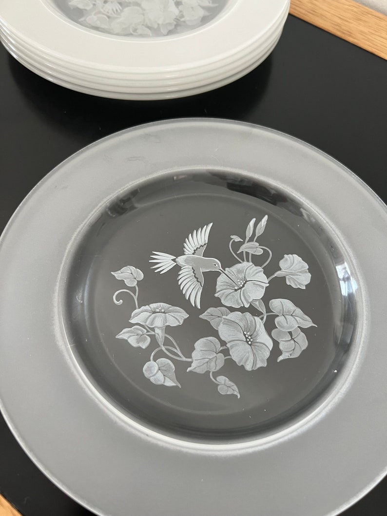 Avon Hummingbird Lead Crystal | Set of 6 |made in France | 1986 to 1995 ...