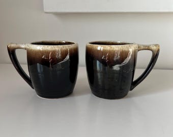 Vintage Mccoy Pottery Mug: Brown Drip Glaze, 1960s USA Coffee Cup