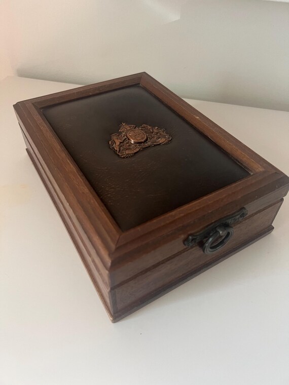 Stunning Vintage S Sper Bijou Wooden Trinket Jewe… - image 2