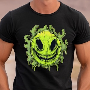 Warped Smiley Face T-Shirt Unisex Jersey Short Sleeve Tee Smiley Face Graphic Tee