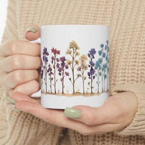 Floral Ceramic Mug, Floral Mug Flowers Mug Flowers Coffee Mug Flower Mug Flower Coffee Mug Floral Gift