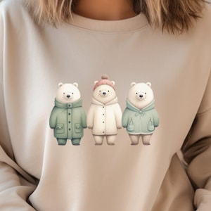 Eisbären Chillin &#39;Sweatshirt Unisex Heavy Blend ™ Rundhalsausschnitt Sweatshirt Niedliches Eisbären Sweatshirt Geschenk