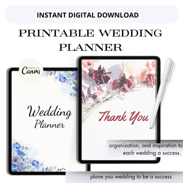 Wedding Planner Printable, Wedding Plan Bundle, Wedding Planning Book, Wedding Planner PDF