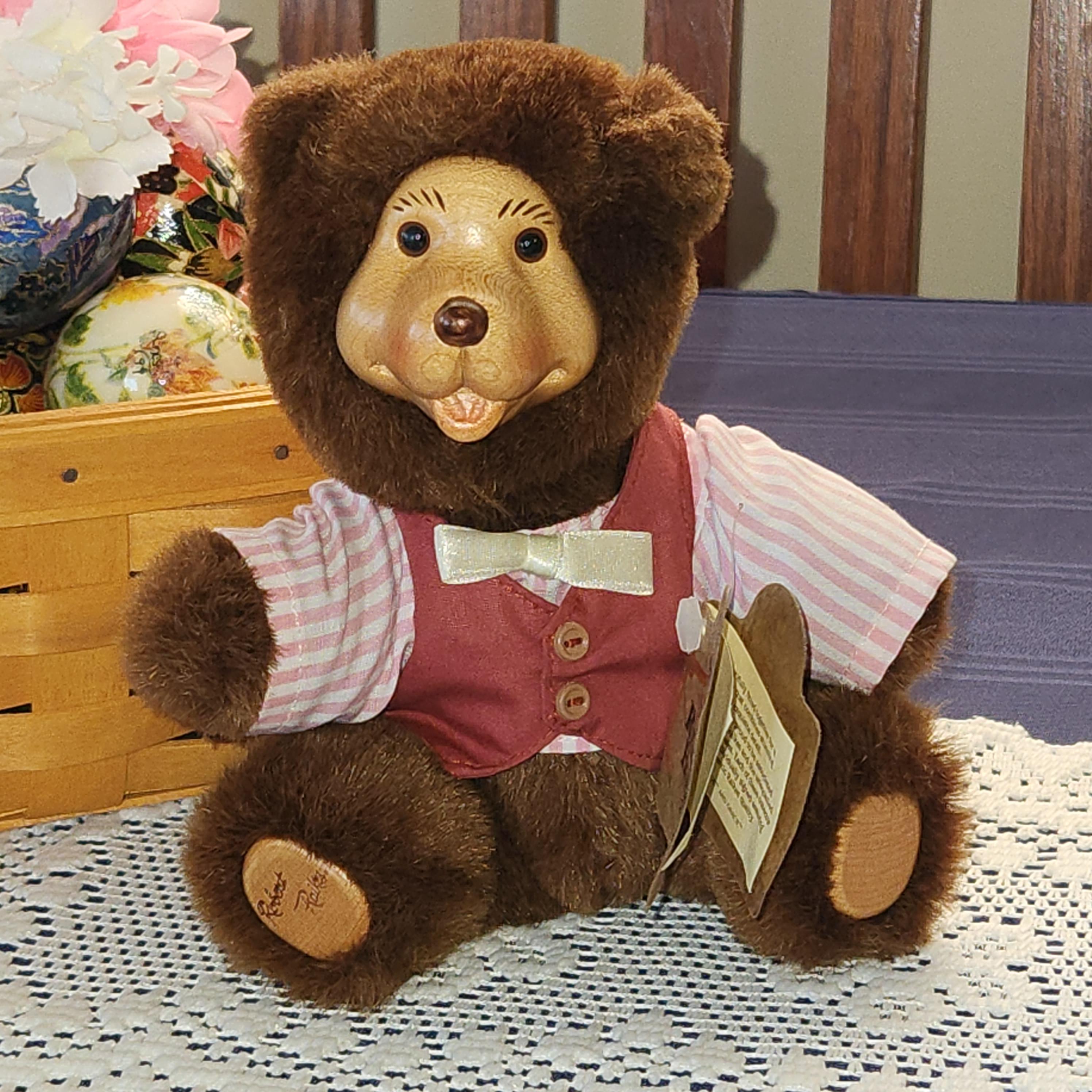 熊木彫りテディベアRobert raikes bears木製海外作家レイクスベア 熊木彫りテディベアRobert raikes bears木製海外作家