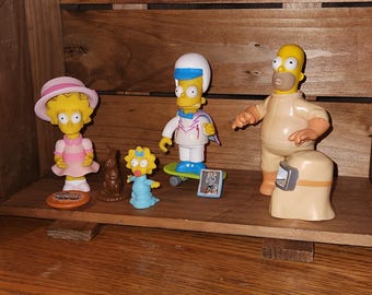 The Simpsons World of Springfield WOS Interactive Figures Playmates Lot