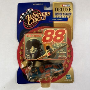 Vtg Winner&#39;s Circle Deluxe Driver Sticker Series #88 Dale Jarrett Air Force Car