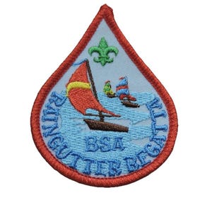 Raingutter Regatta Boats Boy Scouts of America 7,5 cm broderad regndroppslapp BSA