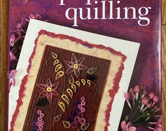 Great Paper Quilling by Mickey Baskett (1999, Hardcover) LIKE NEW w dust jacket