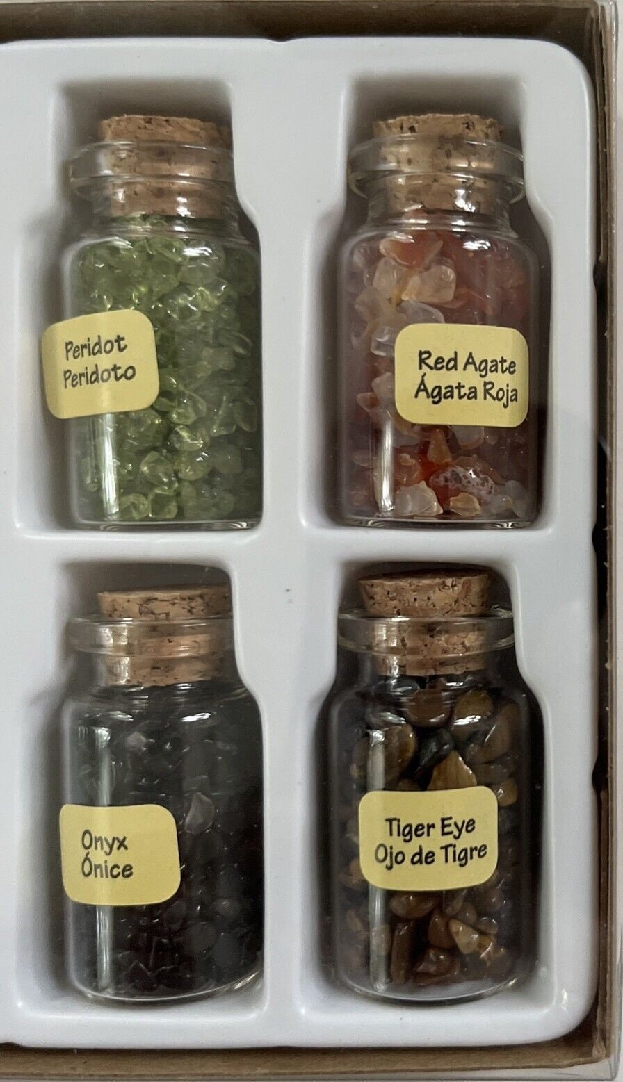 Twelve Oz (7ml) Gemstone Bottles Bead-landing Michaels NEW Old