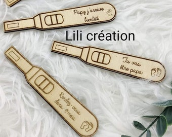 Wooden pregnancy test