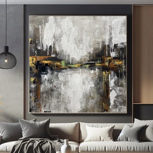 Original Cityscape Abstract Painting on Canvas, Colorful Oil Art, Handmade Luxury Wall Decor, Colorful Handmade Wall Art, Office Decor Art