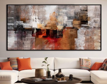 Modern Fine Art - Handcrafted Extra Large Acrylic & Oil Painting, Contemporary Abstract Wall Art Decor, Unique Handmade Wall Art Decor Gift