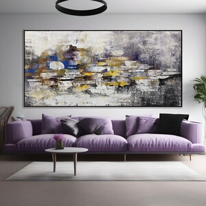 Colorful Modern Abstract Art, Large Hand Painted Canvas Painting, Abstract Wall Art, Home Decor, Oversized Artwork, Unique Statement Piece