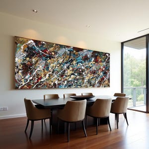 Luxury hand painted canvas for statement wall