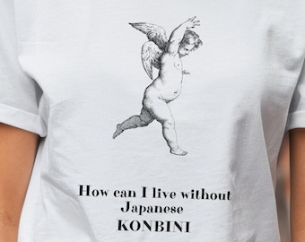 Konbini T-Shirt – Sad Angel, Japanese Convenience Store Lover
