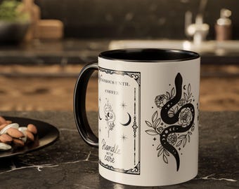Giftig bis Kaffee-Schlangen-Becher, Schwarz-weiße Keramik-Tee-Liebhaber-Geschenk