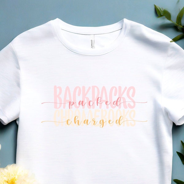 Back to School T-Shirt Teenager Gift Adorable School Shirt Cute Tshirt Soft Colors Pastel Subtle Text Design Girl Student Gift for Her