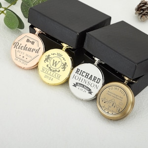 Engraved Pocket Watch,Rose/Gold/Silver/Copper Personalised Mechanical Pocket Watch,Pocket Watches for Men Groomsmen,Best Man,Father Gift