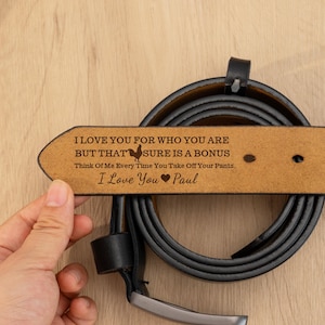 Personalized Dad Leather Belt,Men&#39;s Belt Custom Name Belt for Dad,Gift for Dad,Grandpa,Fathers Day Gift，Handmade Belt Gift for Husband
