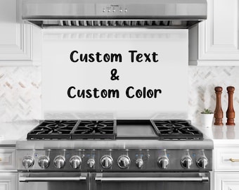 Tempered Glass Kitchen Backsplash, Custom Backsplash for Kitchen Splashback Stove Back Cover, Custom Splashback Personalized Backsplash
