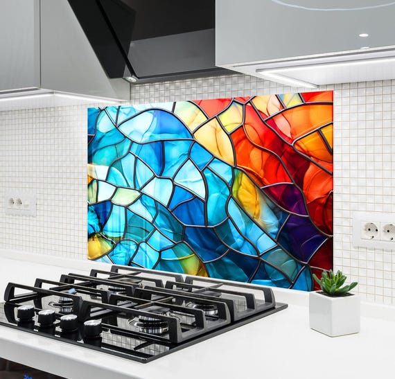 Paraschizzi in Vetro Temperato 60x65 cm Decorazione Pomodoro Cucina