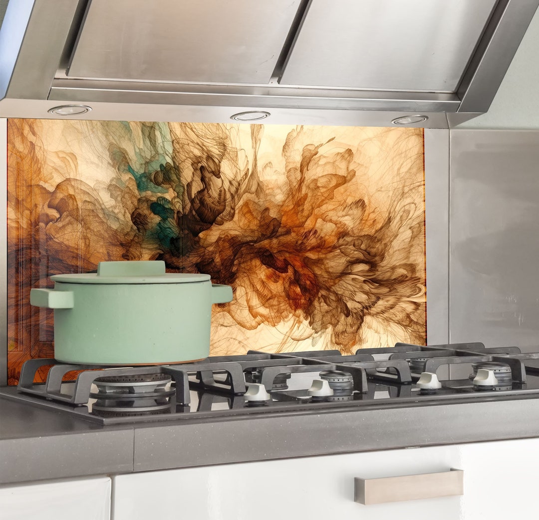 Tempered Glass Backsplash Design-cooker Wall Backsplash Panel-glass ...