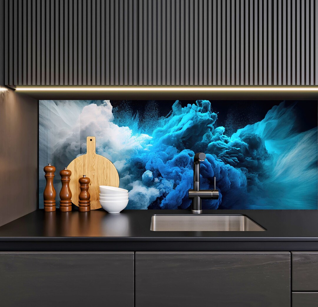 Tempered Glass Backsplash Design-cooker Wall Backsplash Panel-glass ...