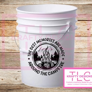 Personalized Bucket with lid -no light included!
