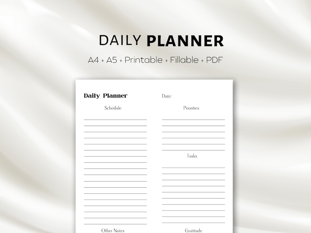 Printable Planner Dashboard, Printable Aesthetic Planner, Daily Planner ...