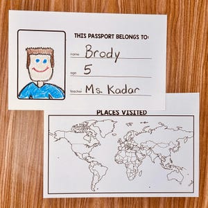 Christmas Around the World Passport, Suitcase, Maps, and Brochures - Holidays Travel Kit image 5