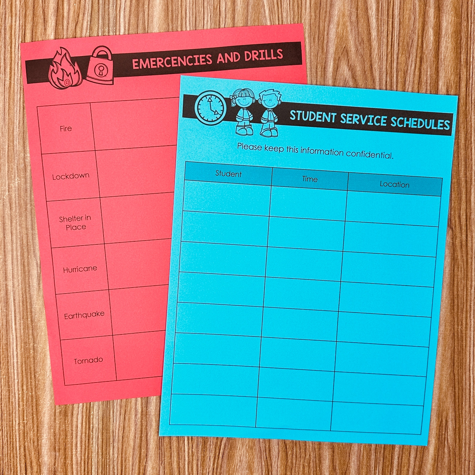 Editable Sub Binder, Substitute Binder for Kindergarten & First Grade ...